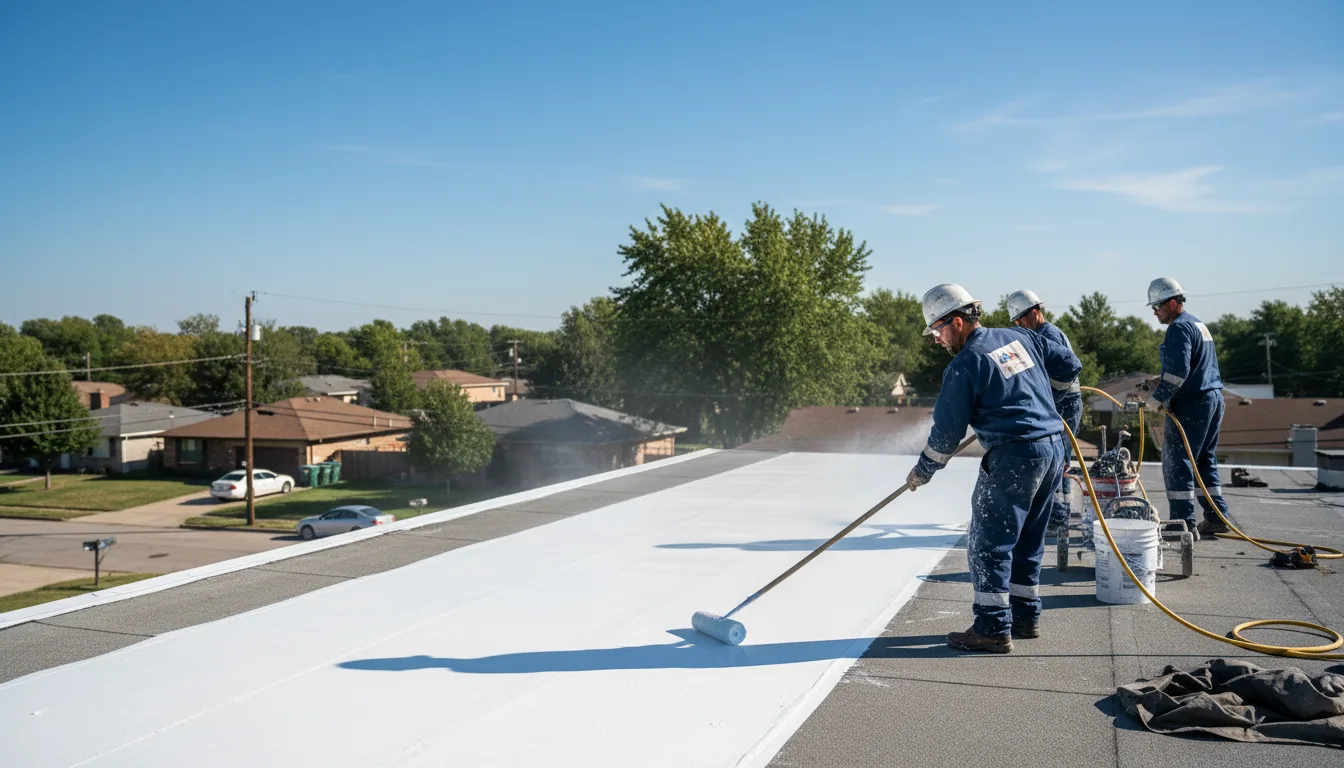 Commercial roof coating in Energy, TX near me